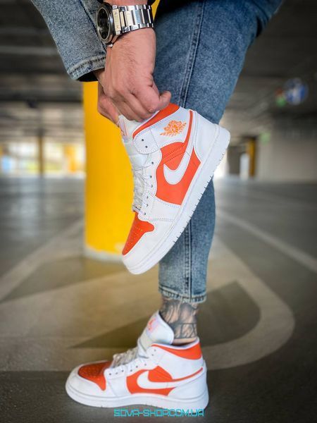 Мужские и женские кроссовки Air Jordan 1 Mid SE"Bright Citrus" Nike фото