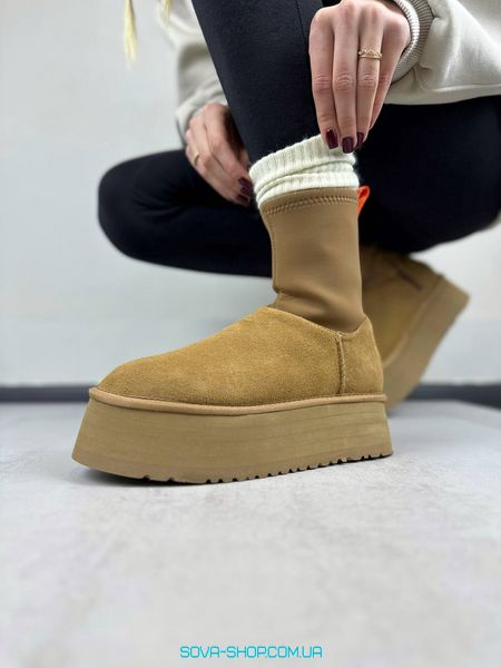 Жіночі зимові ботинки UGG Classic Dipper Boot Chestnut Premium фото