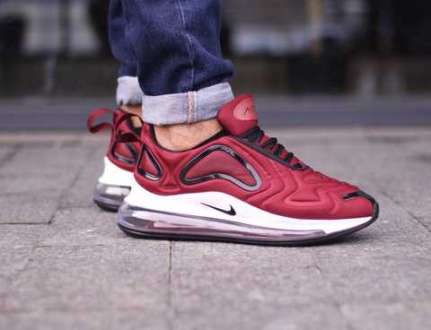 Red nike sale air maxs