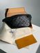 Чоловіча бананка Louis Vuitton Bumbag Black Embossing Leather Premium re-10928 фото 6