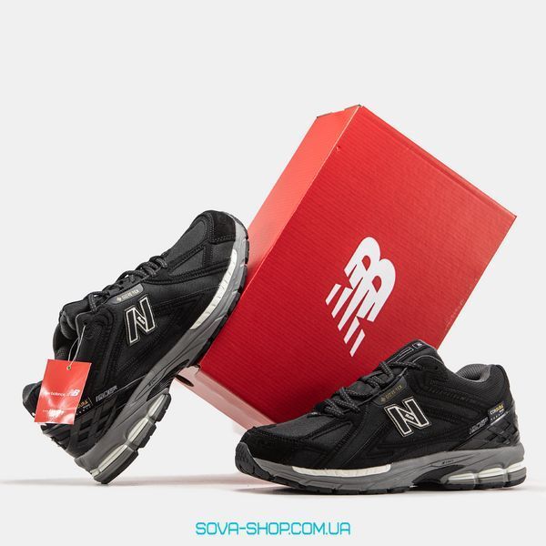 Чоловічі зимові кросівки New Balance 1906R Gore-Tex Black Grey White Хутро фото