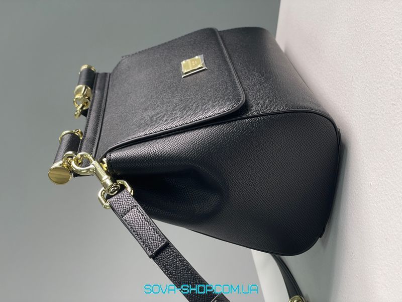 Женская сумка Dolce&Gabbana Sicily Medium Elongated Black Premium фото