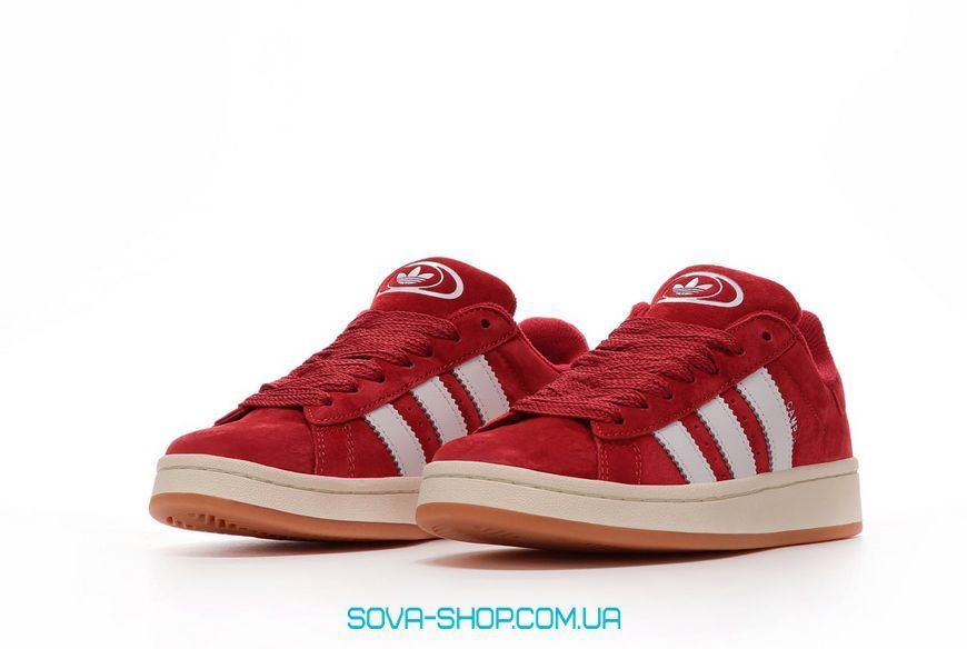 Женские кроссовки Adidas Campus 00s Red White фото