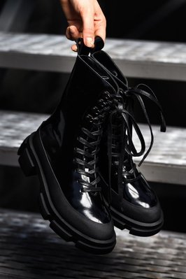 Зимові жіночі ботинки ботинки ТЕРМО Both x Lost General Dark Black фото