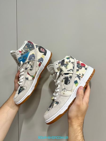 Чоловічі та жіночі кросівки Nike SB Dunk High Supreme Rammellzee фото