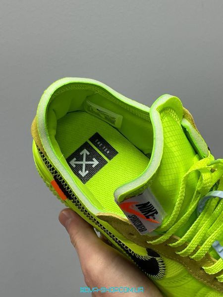 Мужские и женские кроссовки Nike Air Force 1 x Off White Volt фото