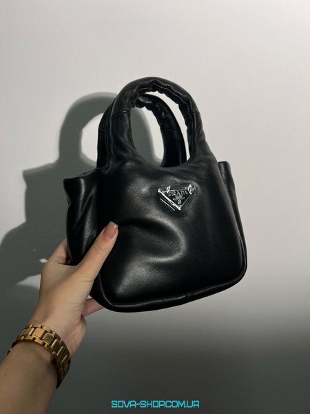 Жіноча сумка Prada Small Padded Soft Nappa-Leather Bag Premium фото