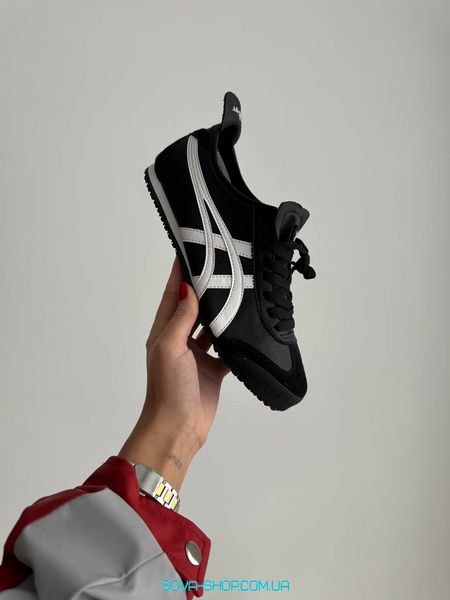 Женские и мужские кроссовки Asics Onitsuka Tiger Black White фото