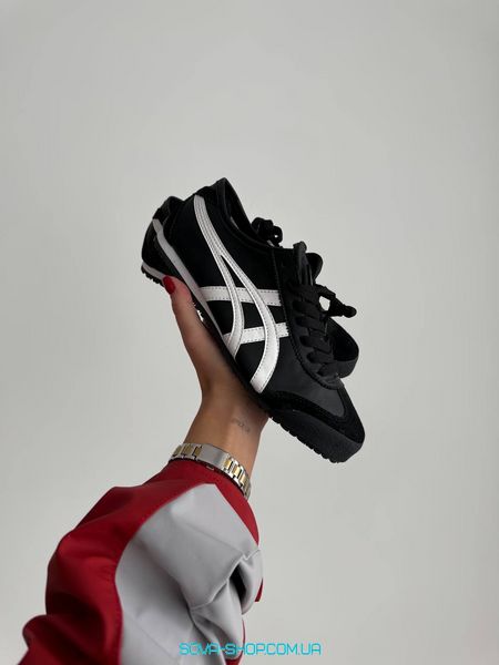 Женские и мужские кроссовки Asics Onitsuka Tiger Black White фото