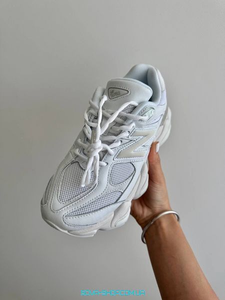 Жіночі та чоловічі кросівки New Balance 9060 Full White фото