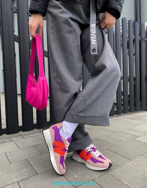 Женские кроссовки New Balance 327 Purple фото