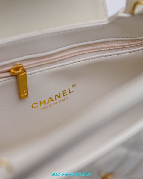 Жіноча сумка Chanel Kelly Bag Shiny Aged Calfskin Cream & Gold Hardware Premium фото