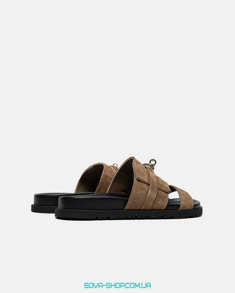 Женские шлепанцы Hermes Empire Jackson Sandal &Eacute;toupe Premium фото