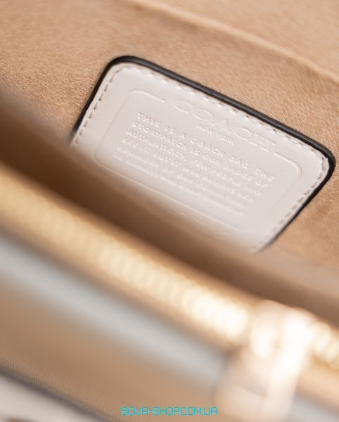 Женская сумка Coach Mini Klare Crossbody in Signature Canvas Cream/Brown Premium фото