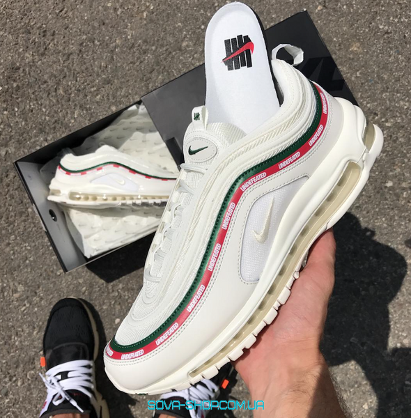 Мужские кроссовки Undefeated x Nike Air Max 97 White Nike фото