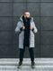 Мужская тёлая зимняя куртка серая ASOS parka long 2020 re-4021 фото 2