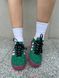 Жіночі кросівки Adidas Gucci x Gazelle Green Pink re-9307 фото 4