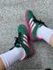 Жіночі кросівки Adidas Gucci x Gazelle Green Pink re-9307 фото 15