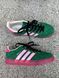 Жіночі кросівки Adidas Gucci x Gazelle Green Pink re-9307 фото 1