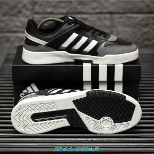 Мужские кроссовки Adidas Drop Step Black White Grey фото