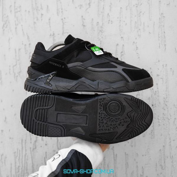 Мужские зимние кроссовки Adidas NiteBall Winter All Black фото