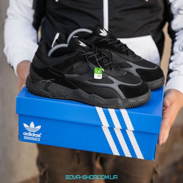 Мужские зимние кроссовки Adidas NiteBall Winter All Black фото