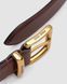Ремень Miu Miu Leather Belt Brown Premium re-128217 фото 2