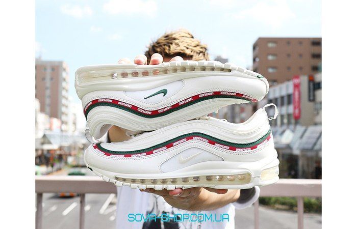 Мужские кроссовки Undefeated x Nike Air Max 97 White Nike фото