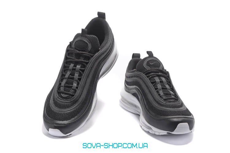 Мужские кроссовки Air Max 97 Black/White/Metallic Silver Nike фото