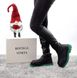 Зимові жіночі черевики з хутром Bottega Veneta High Black Green 13049 re-5424 фото 9