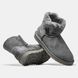 Жіночі зимові ботинки UGG Classic Mini Bailey Button Grey Premium re-9589 фото 7