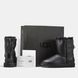 Женские зимние ботинки UGG Classic Zip Black Leather Premium re-9581 фото 9