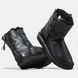 Жіночі зимові ботинки UGG Classic Zip Black Leather Premium re-9581 фото 7
