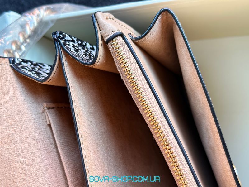 Жіноча сумка Coach Mini Klare Crossbody in Signature Canvas in Light Khaki/Snake Premium фото