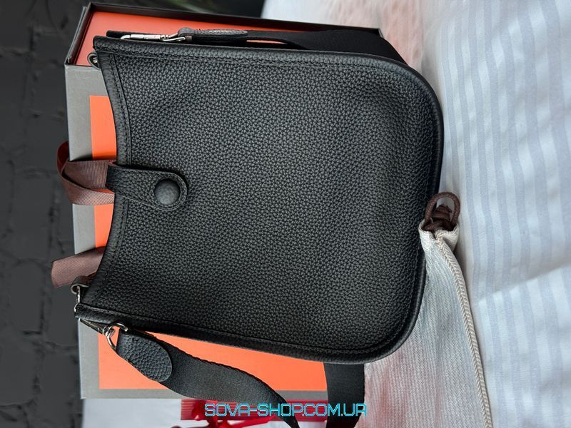 Жіноча сумка Hermes Evelyne 18 Black Premium фото