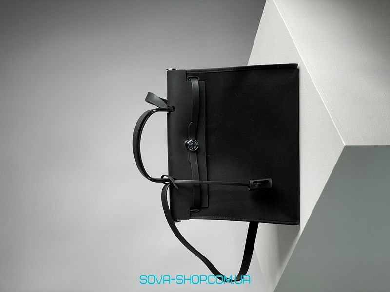 Жіноча сумка Hermes Herbag Zip 31 Bag Black/Silver Premium фото