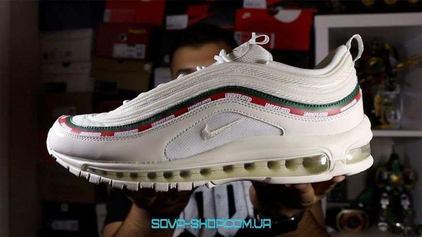 Мужские кроссовки Undefeated x Nike Air Max 97 White Nike фото