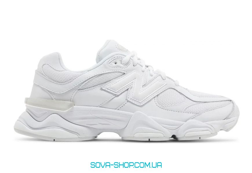 Женские и мужские кроссовки New Balance 9060 Full White фото