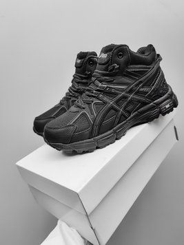 Мужские кроссовки Asics Gel Kahana 8 Black Fur ❄ фото