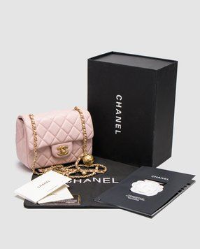 Жіноча сумка Chanel Mini Classic Single Flap in Pink/Gold Premium фото