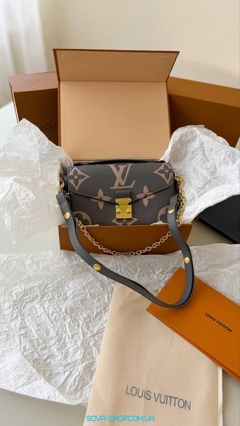 Женская сумка Louis Vuitton Pochette M&eacute;tis East West Bag Blue Pink Premium фото