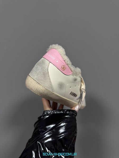 Жіночі зимові кросівки GG SUPERSTAR WHITE / SILVER PINK FUR Premium фото