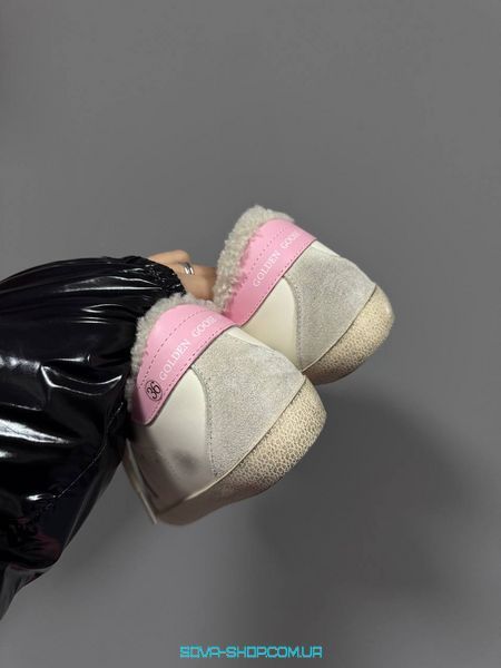 Жіночі зимові кросівки GG SUPERSTAR WHITE / SILVER PINK FUR Premium фото