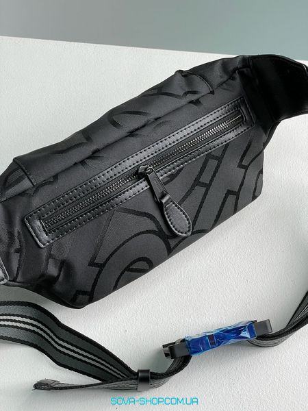 Чоловіча бананка Burberry Black Quilted Fabric Medium Sonny Belt Bag Premium фото