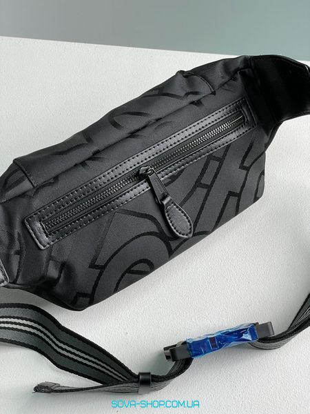 Мужская бананка Burberry Black Quilted Fabric Medium Sonny Belt Bag Premium фото