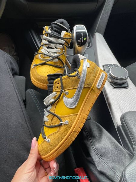 Мужские баскетбольные кроссовки Nike SB Dunk x Off White Yellow фото