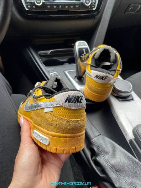 Чоловічі баскетбольні кросівки Nike SB Dunk x Off White Yellow фото