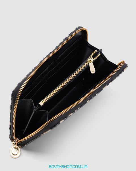 Кошелёк Christian Dior Wallet Blue Oblique Jacquard Blue Premium фото