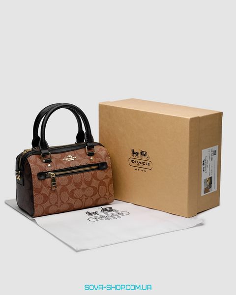 Жіноча сумка Coach Rowan Satchel In Signature Canvas Premium фото