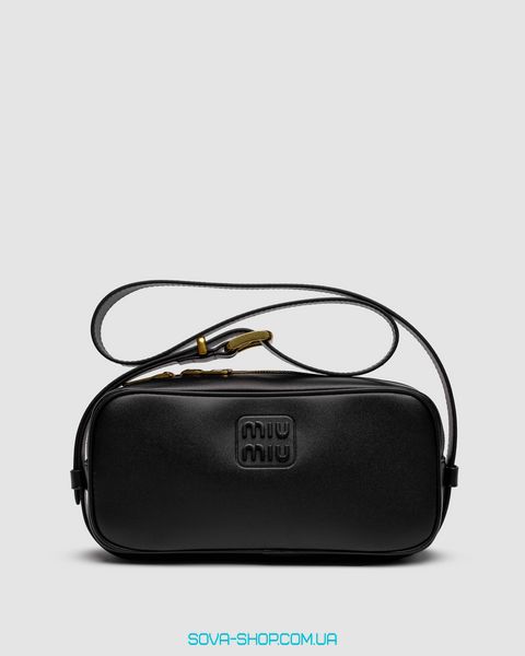 Жіноча сумка Miu Miu Nappa Leather Shoulder Bag Black Premium фото